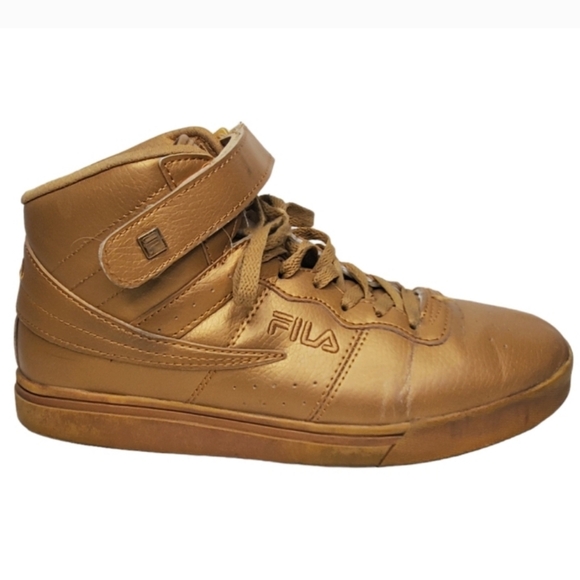 Gold Fila Vulc HI Tops - Picture 5 of 5